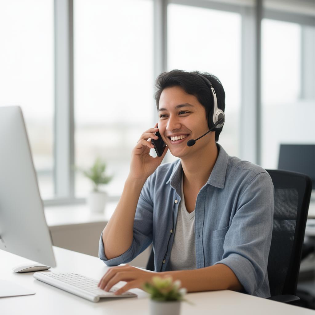 A licensed Meet Insured advisor speaking with a customer